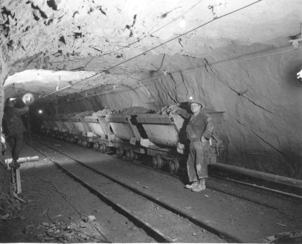 Loaded cars of Ore underground - Twin Metals